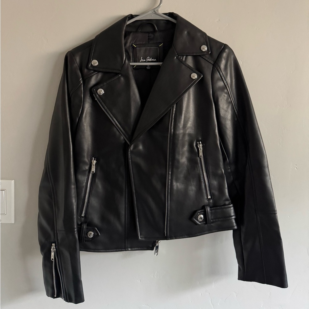LIKE NEW SAM EDELMAN FAUX LEATHER JACKET